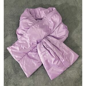 UR Powered Reflection All Weather Puffer Scarf Lilac Pull Through Design